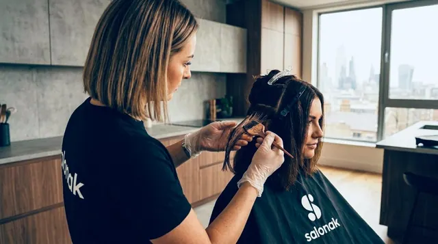 Professional hair service at home